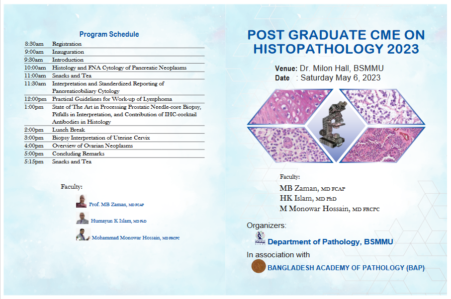 Postgraduate CME on Histopathology 2023